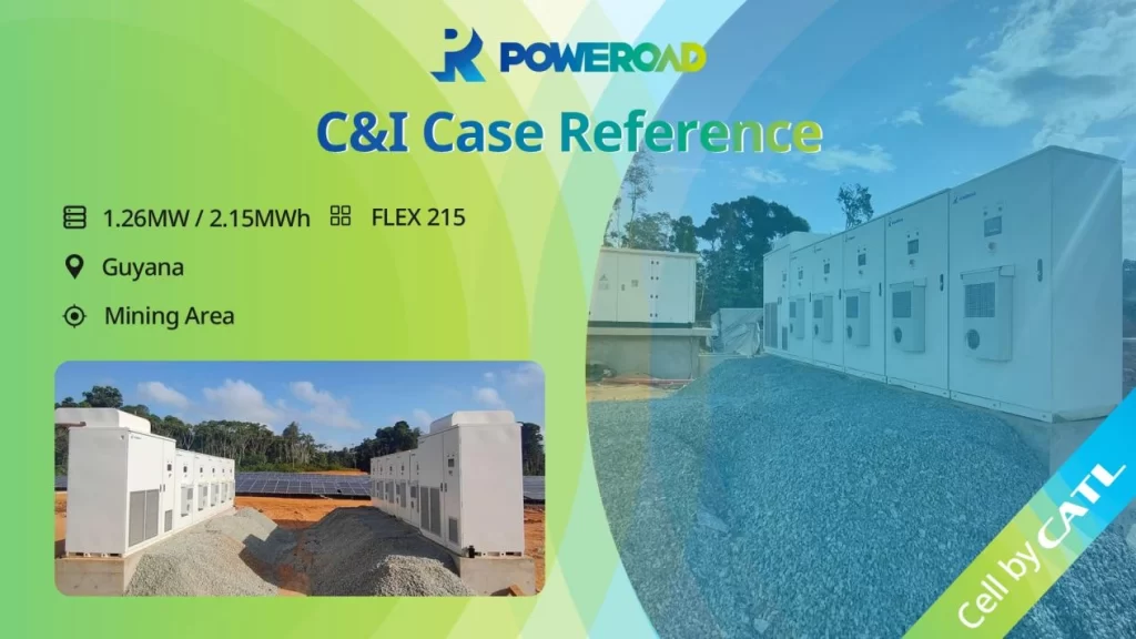 Расширение возможностей горнодобывающей промышленности Гайаны с помощью решения POWEROADs для хранения энергии