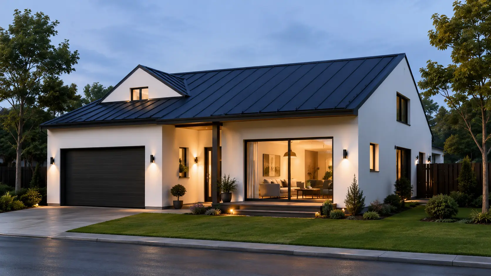 Single-phase home with solar