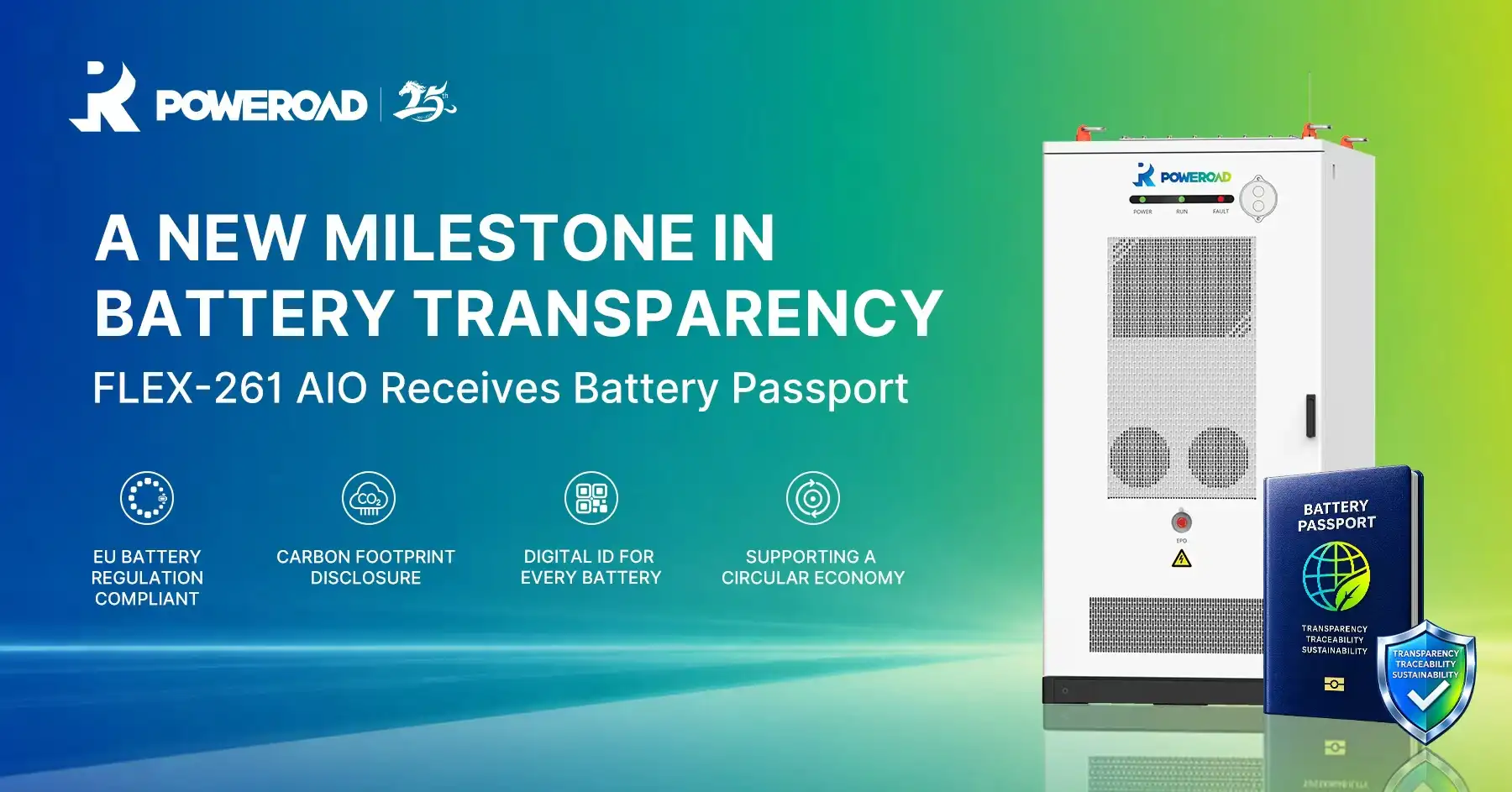 POWEROAD Expands Battery Passport Coverage with FLEX-261 AIO Completing the Battery Passport Process