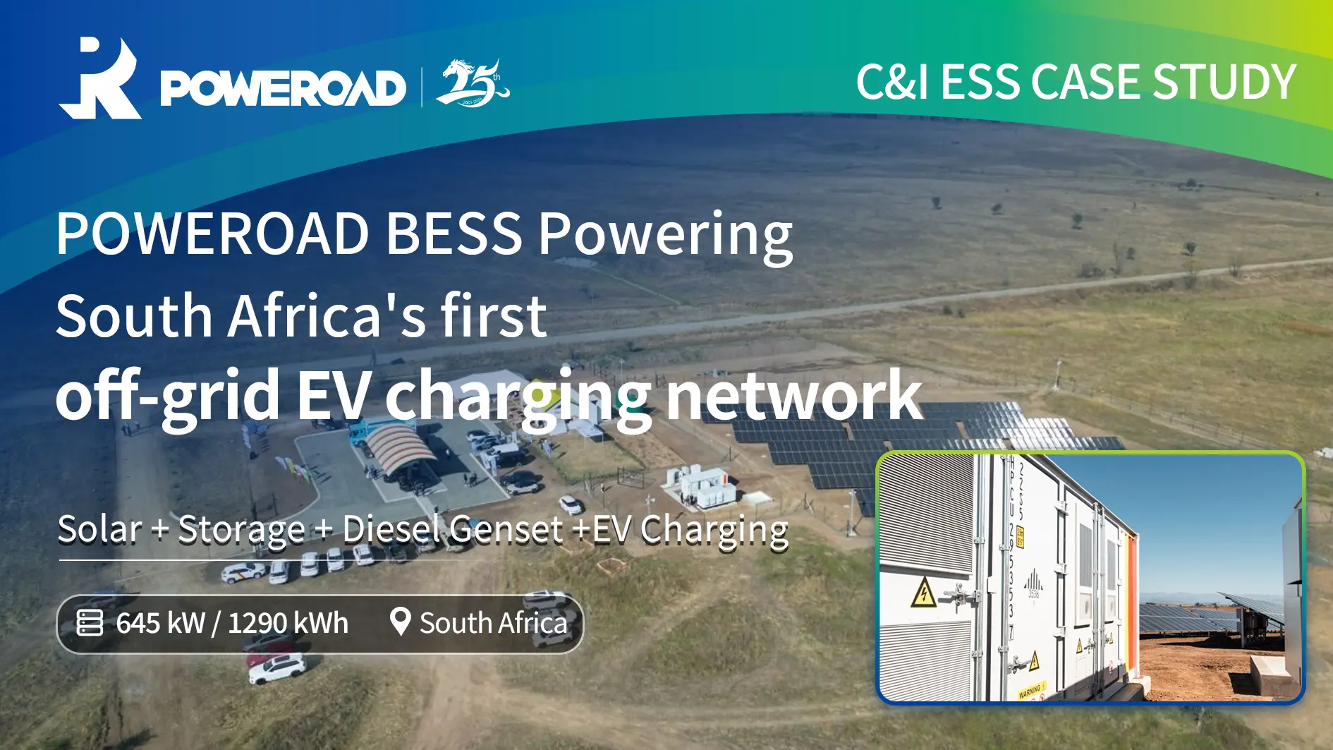 POWEROAD BESS Powering South Africa’s first off-grid EV charging network